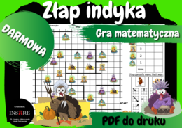 DARMOWA Gra Matematyczna - Złap indyka. Gra logiczna. Święto Dziękczynienia (Thanksgiving), Dzień Indyka.