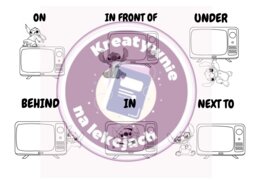 Prepositions of Place – zestaw kart pracy z bohaterem Stitch