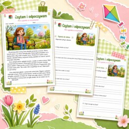 Czytam i odpoczywam - mini czytanka ze zrozumieniem