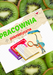 Pracownia polonistyczna - tabliczka na drzwi, witacz