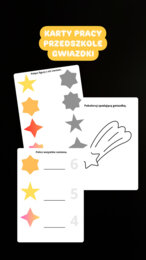 Karty pracy GWIAZDKI BOŻE NARODZENIE ŚWIĘTA 3 łatki przedszkole