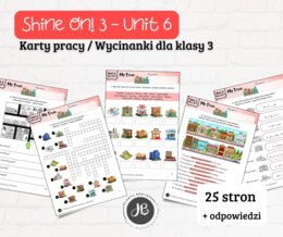 Materiały do Shine On! 3 Unit 6 – My Town  – karty pracy – wklejki/wycinanki