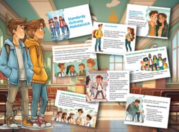 Standardy Ochrony Małoletnich – gazetka dla klas IV-VIII, 15 kart.