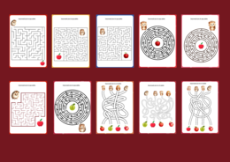 DZIEŃ JEŻA – jesień - biblioteka – świetlica - przedszkole - labirynty – labirynt – 10 wersji