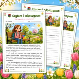Czytam i odpoczywam - mini czytanka ze zrozumieniem