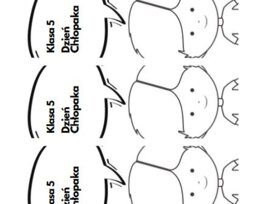 Zakładka na Dzień Chłopaka, Klasa 5