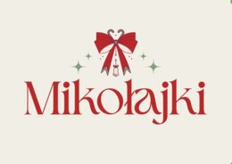 Napis „Mikołajki” – dekoracja do wycięcia i zawieszenia