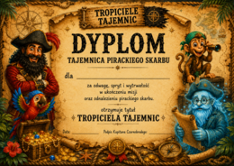 Tropiciele Tajemnic – Tajemnica pirackiego skarbu | gra przygodowa (PDF - produkt cyfrowy do wydruku); dla dzieci 8–10