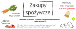 Zakupy spożywcze - pomysł na kreatywną lekcję klasa 5/6/7