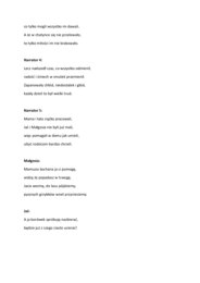 Dzień Babci i Dziadka, Dzień Mamy i Taty - Jaś i Małgosia - scenariusz przedstawienia dla przedszkoli 4-5 i 5-6 lat oraz klas 1-3