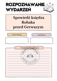 Rozpoznawanie wydarzeń – powtarzamy treść lektur
