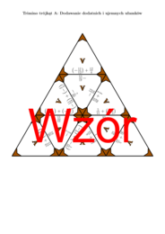 Trimino - Dodawanie dodatnich i ujemnych ułamków | matematyka