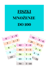 FISZKI - MNOŻENIE DO 100