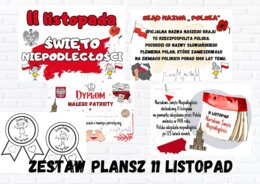 Plansze kolorowe - 11 listopada