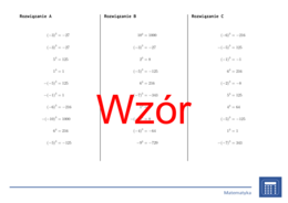 Sześcian liczb całkowitych | matematyka | 26 kolumn