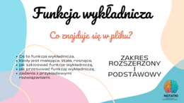 Funkcja Wykładnicza - matura - matematyka - notatka