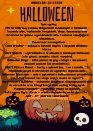 Halloween Angielski 20 stron