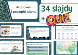 Arabowie i początki islamu – prezentacja multimedialna z quizem | Historia klasa 5