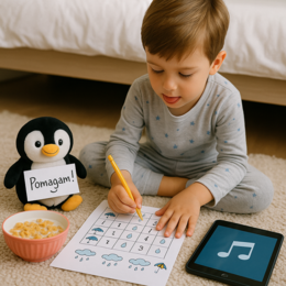 Karty Pracy: "Deszczowe łamigłówki"