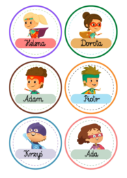 Etykiety - Superbohaterowie