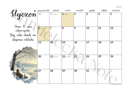Kalendarz 2025: W harmonii z porami roku