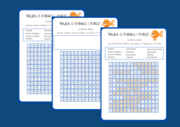 "BAJKA O RYBAKU I RYBCE" - wykreślanka