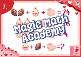 WALENTYNKOWE ZAGADKI LOGICZNE 2 - matematyka klasy 4-8 + rozwiązania