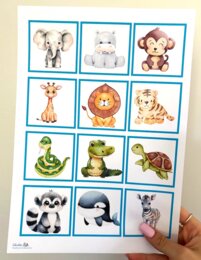 Zestaw 168 kolorowych znaczków z uroczymi zwierzątkami!
