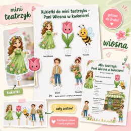 Mini teatrzyk. Mini Wiosna w kwiaciarni