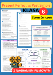 Present Perfect vs Past Simple- Ćwiczenia,  FILM, mapy myśli, teoria , klucz