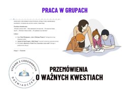 Przemówienia o ważnych kwestiach — zestaw zdań dla 8 grup