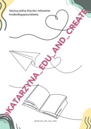 RYSOWANE 1 LINIĄ - część 1 ćwiczenia grafomotoryczne