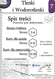 Karty pracy - Klasa 8. Chemia – Zestaw 6 kart pracy do działu 7 "Tlenki i Wodorotlenki"