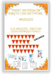 PAKIET MATERIAŁÓW NA WRZESIEŃ WEDŁUG KALENDARZA ŚWIĄT I DNI NIETYPOWYCH.