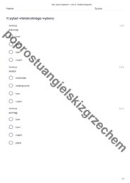 Junior Explorer 5 - Unit 8 - testy