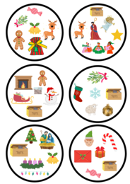 Christmas dobble - świąteczne słownictwo