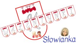 WALENTYNKI – napis na girlandzie