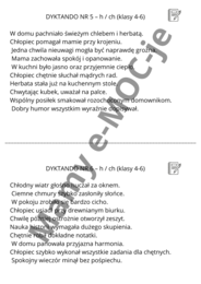 Biegane dyktanda dla klas 4-8