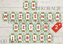 GIRLANDA: 28 WRZEŚNIA DZIEŃ JABŁKA