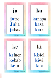 Tropiciele sylab - nauka czytania