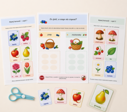 Co zjeść, a czego nie zrywać? – sortowanie obrazków