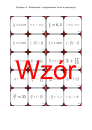 Domino - Dodawanie i odejmowanie liczb wymiernych | matematyka
