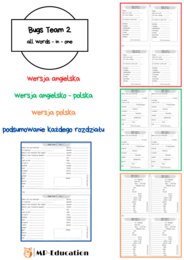 Word list Bugs Team 2 - 50 stron gotowych wklejek ze słownictwem
