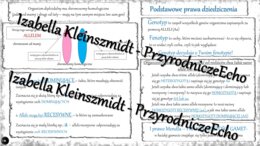 Sketchnotka - notatka „Podstawowe prawa dziedziczenia” wykonana w power point do edycji. Biologia 8; „GENETYKA”