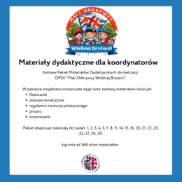 MATERIAŁY DYDAKTYCZNE DLA KOORDYNATORA