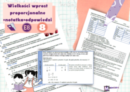 E8 Wielkości wprost proporcjonalne - karta pracy