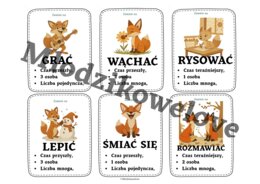 Co robi lisek- twórcze zdania i zabawy z czasownikiem część 3