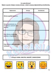 ,,Kapelusz Pani Wrony" - Karty pracy