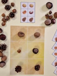 Układanka lewopółkulowa - dary jesieni