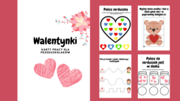 Walentynki - karty pracy